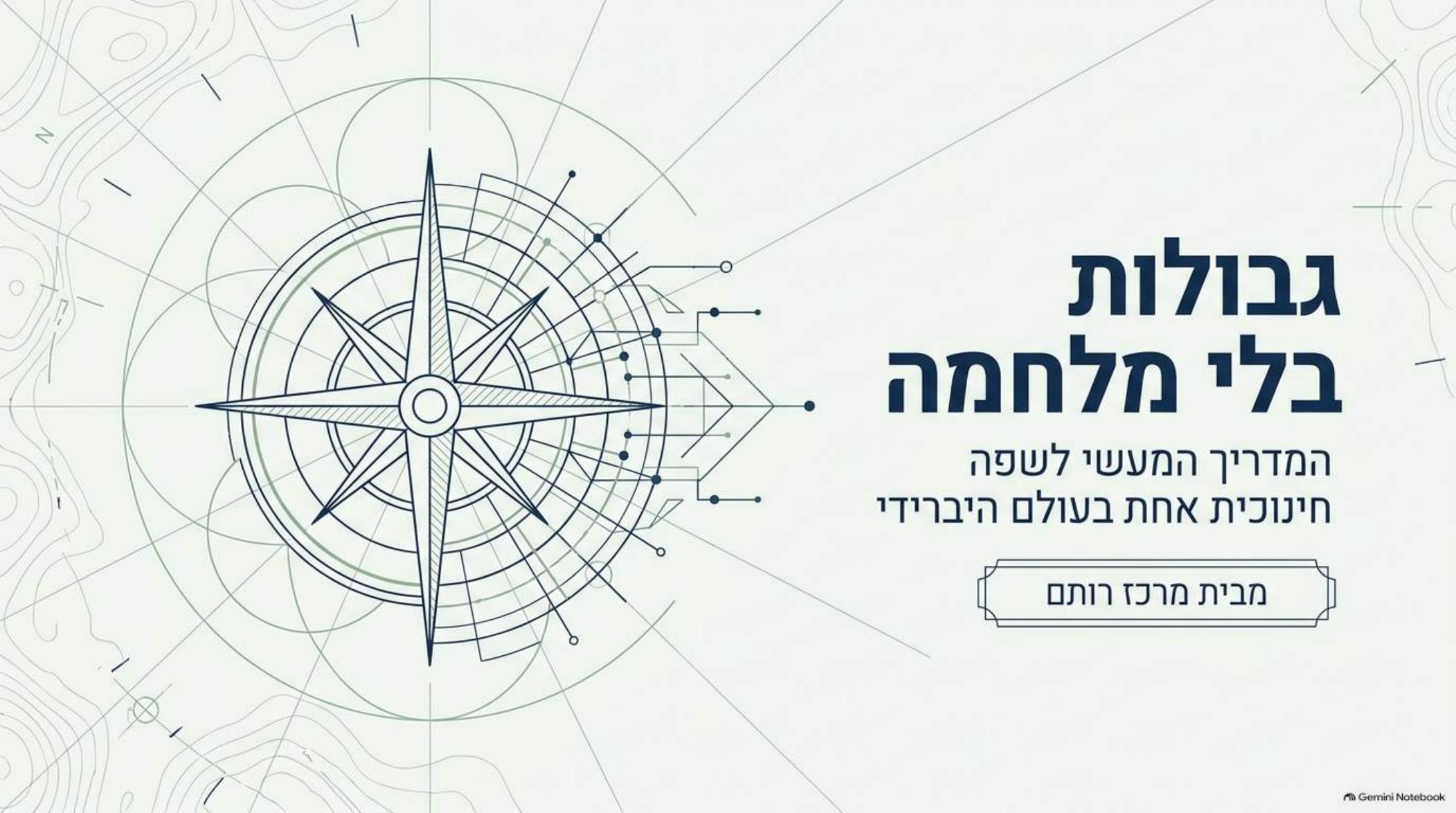 שקף פתיחה - גבולות בלי מלחמה