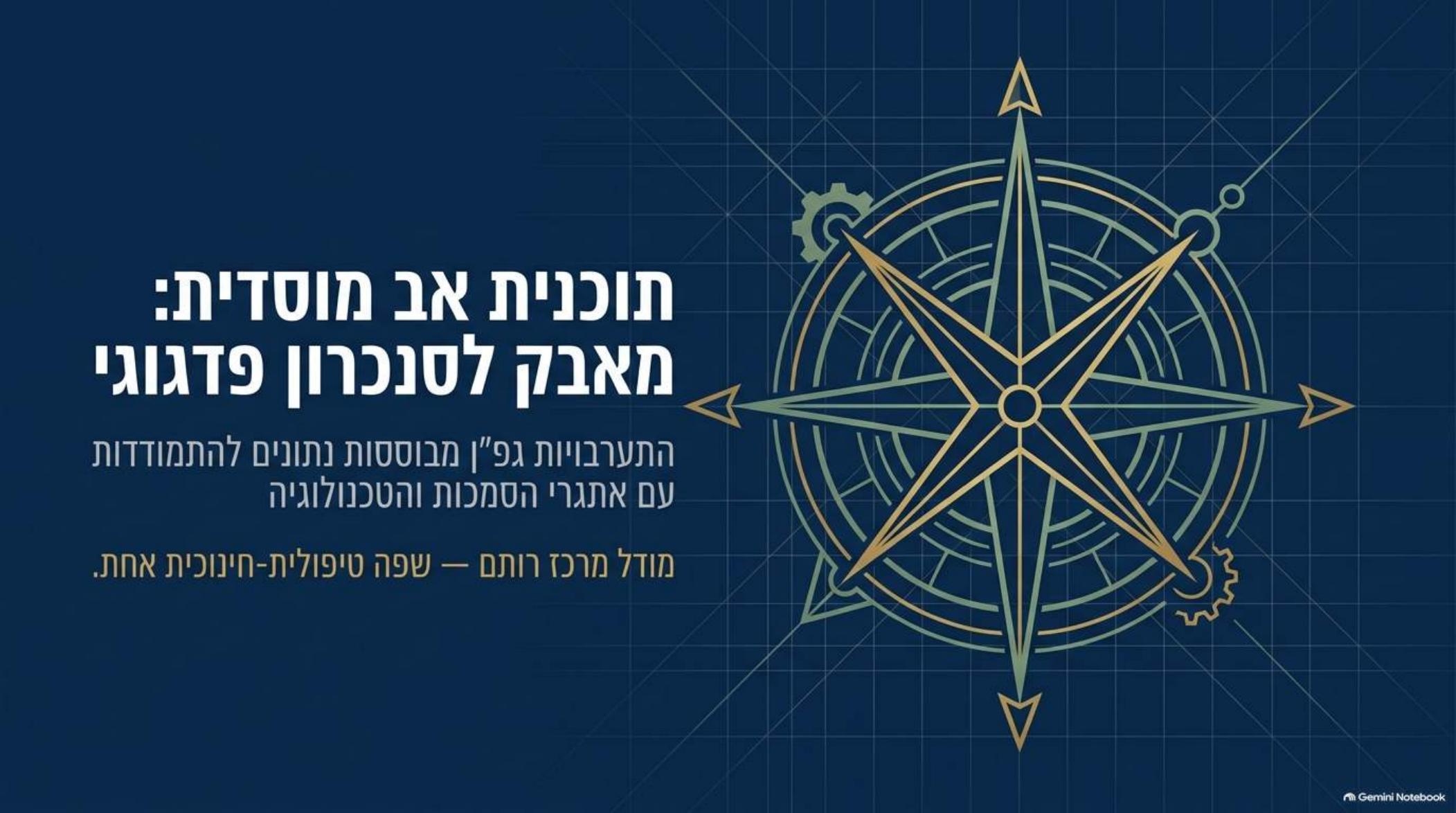 שקף פתיחה - תוכנית אב מוסדית