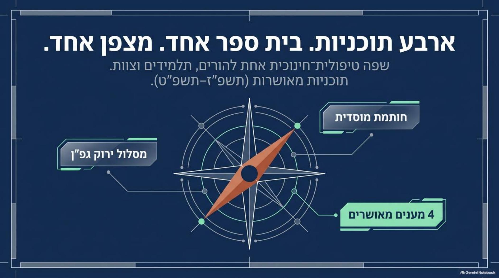 שקף פתיחה - המצפן הבית-ספרי